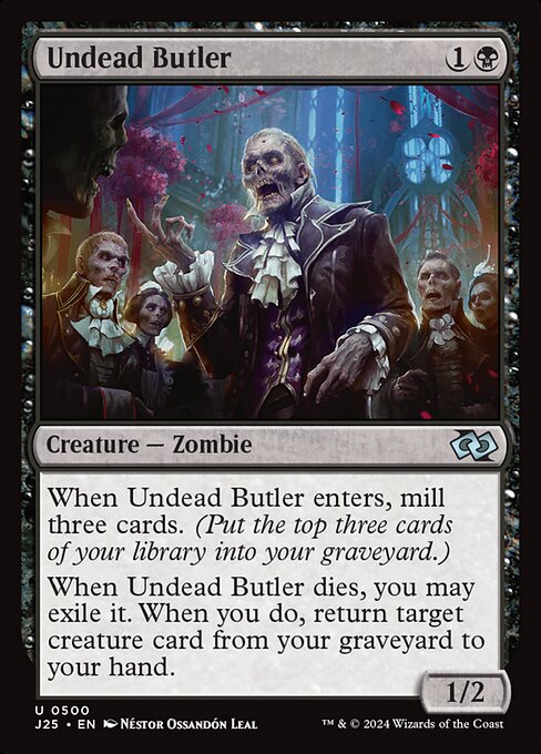 Foundations Jumpstart - 500 - Undead Butler - Uncommon - B - Non-foil