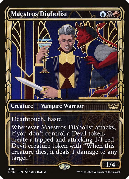 Streets of New Capenna - 318 - Maestros Diabolist - Rare - Multi - Non-foil