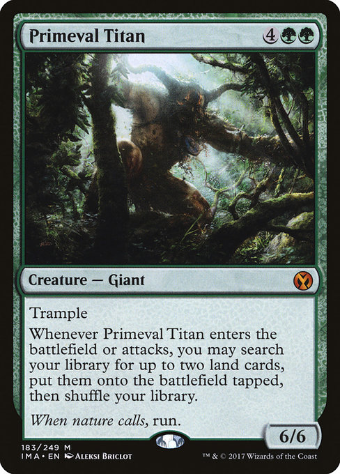 Iconic Masters - 183 - Primeval Titan - Mythic - G - Non-foil