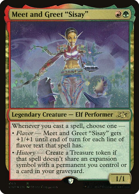 Unfinity - 458 - Meet and Greet "Sisay" - Rare - RG - Foil