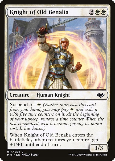 Modern Horizons - 17 - Knight of Old Benalia - Common - W - Non-foil