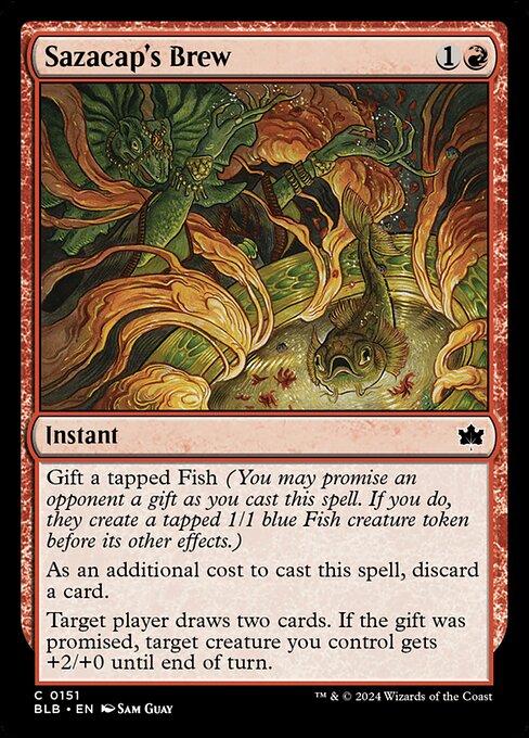 Bloomburrow - 151 - Sazacap's Brew - Common - R - Foil