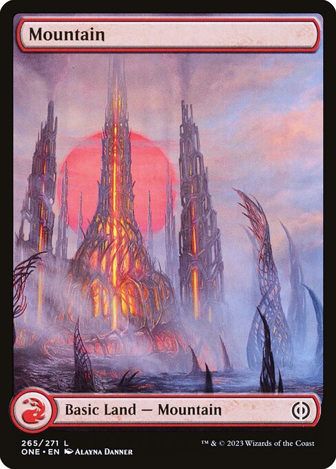 Phyrexia: All Will Be One - 265 - Mountain - Common - C - Foil