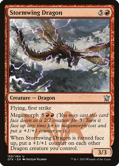 Dragons of Tarkir - 159 - Stormwing Dragon - Uncommon - R - Non-foil