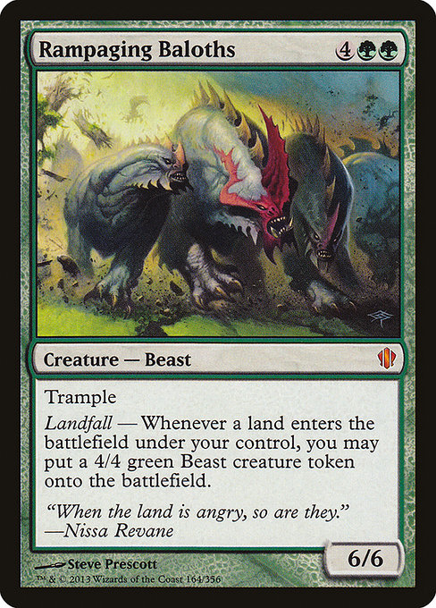 Commander 2013 - 164 - Rampaging Baloths - Mythic - G - Non-foil