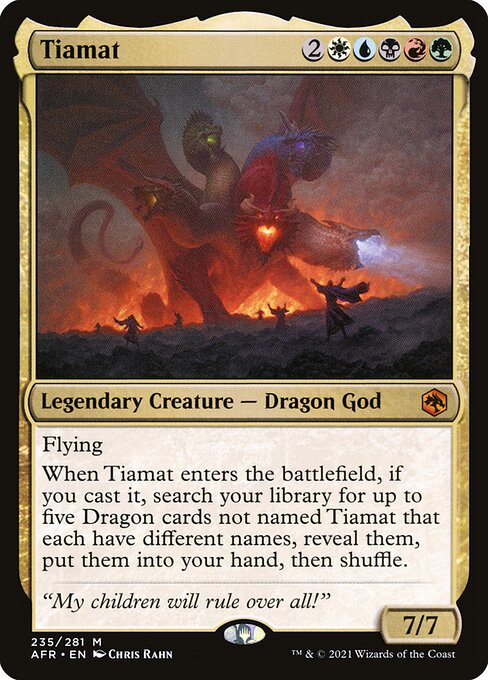 Adventures in the Forgotten Realms - 235 - Tiamat - Mythic - Multi - Foil