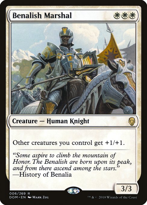 Dominaria - 6 - Benalish Marshal - Rare - W - Non-foil