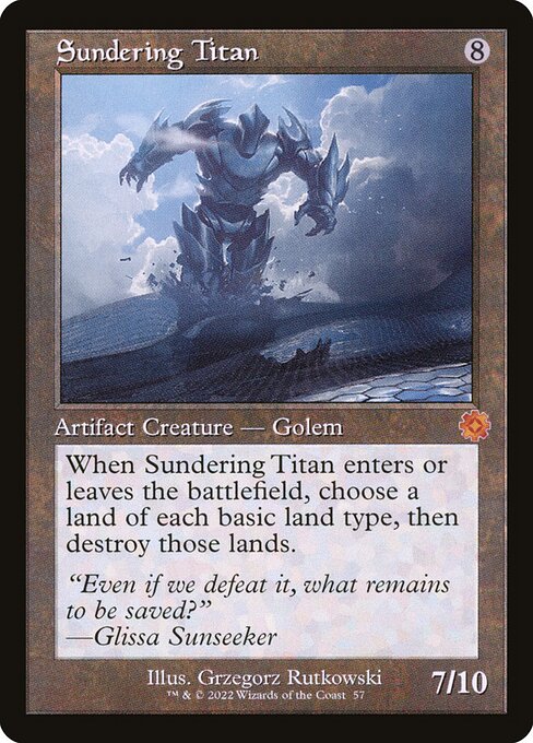 The Brothers' War Retro Artifacts - 57 - Sundering Titan - Mythic - C - Non-foil