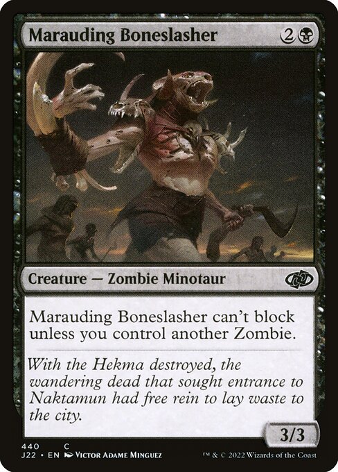 Jumpstart 2022 - 440 - Marauding Boneslasher - Common - B - Non-foil