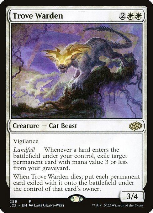 Jumpstart 2022 - 259 - Trove Warden - Rare - W - Non-foil