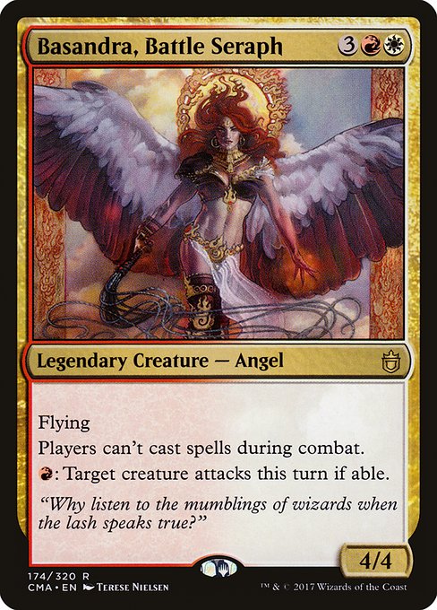 Commander Anthology - 174 - Basandra, Battle Seraph - Rare - WR - Non-foil