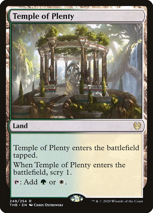 Theros Beyond Death - 248 - Temple of Plenty - Rare - C - Non-foil