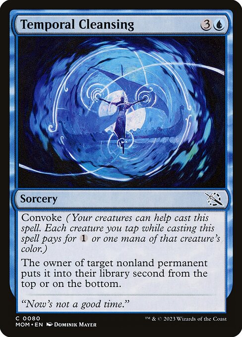 March of the Machine - 80 - Temporal Cleansing - Common - U - Non-foil
