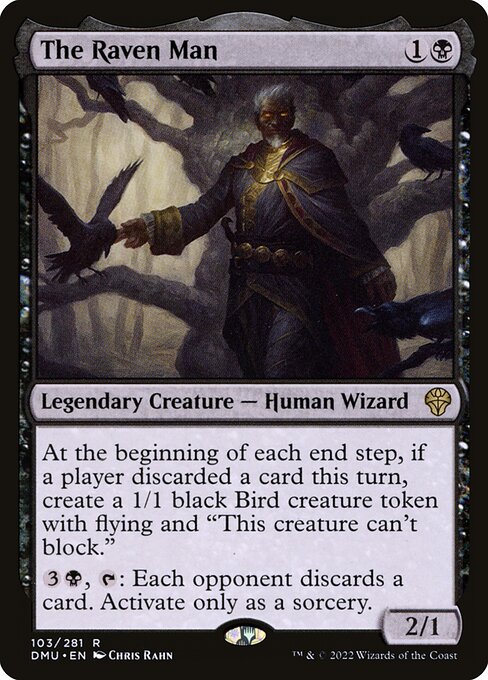 Dominaria United - 103 - The Raven Man - Rare - B - Foil