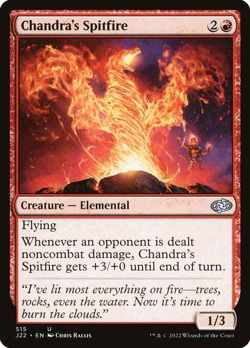 Jumpstart 2022 - 515 - Chandra's Spitfire - Uncommon - R - Non-foil