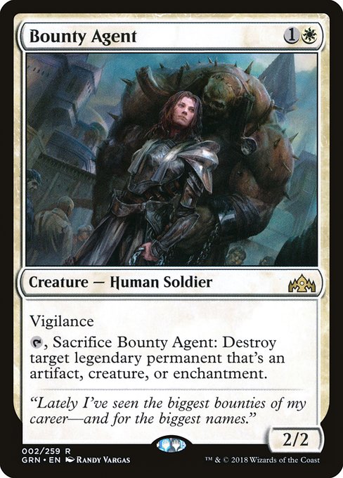 Guilds of Ravnica - 2 - Bounty Agent - Rare - W - Foil