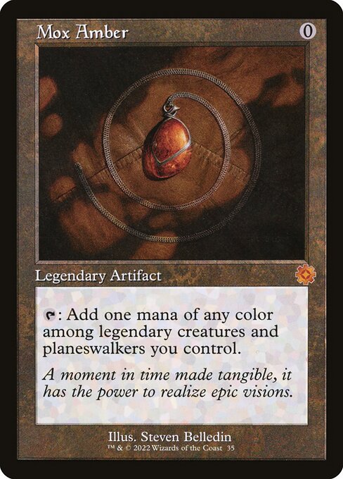 The Brothers' War Retro Artifacts - 35 - Mox Amber - Mythic - C - Non-foil