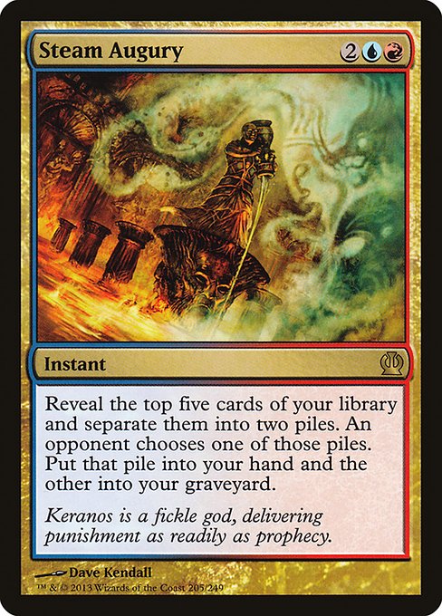 Theros - 205 - Steam Augury - Rare - UR - Non-foil