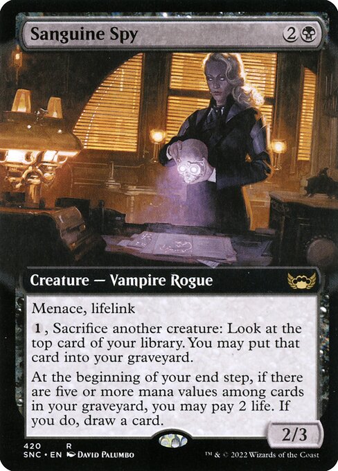 Streets of New Capenna - 420 - Sanguine Spy - Rare - B - Non-foil