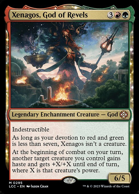 The Lost Caverns of Ixalan Commander - 295 - Xenagos, God of Revels - Mythic - RG - Non-foil