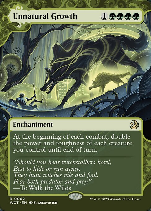 Wilds of Eldraine: Enchanting Tales - 62 - Unnatural Growth - Rare - G - Non-foil