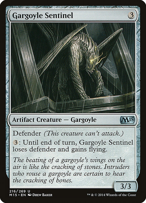 Magic 2015 - 216 - Gargoyle Sentinel - Uncommon - C - Non-foil