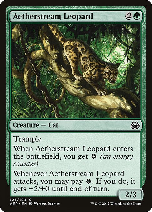Aether Revolt - 103 - Aetherstream Leopard - Common - G - Non-foil