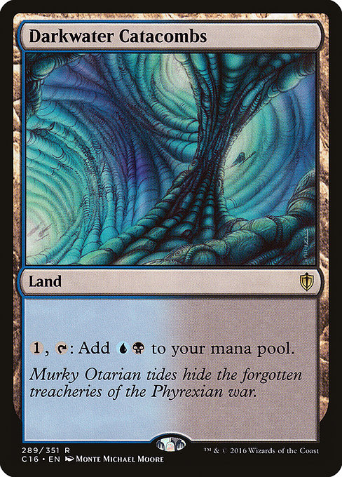 Commander 2016 - 289 - Darkwater Catacombs - Rare - C - Non-foil