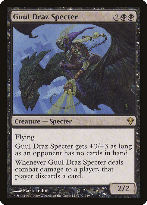 Zendikar - 92 - Guul Draz Specter - Rare - B - Non-foil