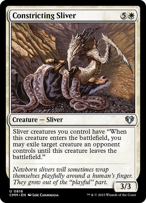 Commander Masters - 818 - Constricting Sliver - Uncommon - W - Non-foil