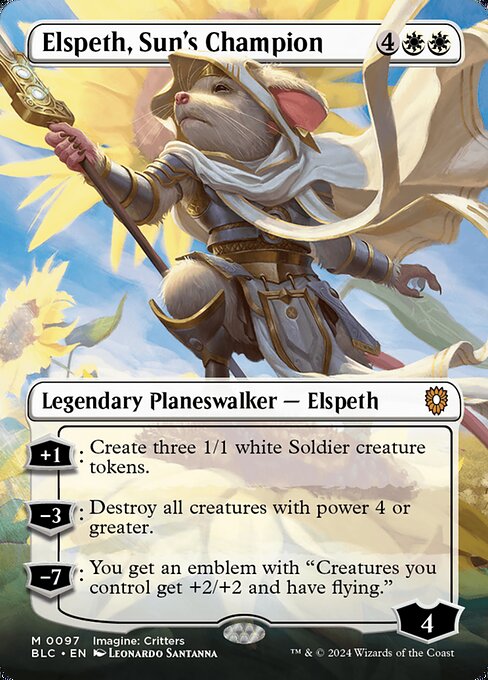 Bloomburrow Commander - 97 - Elspeth, Sun's Champion - Mythic - W - Non-foil