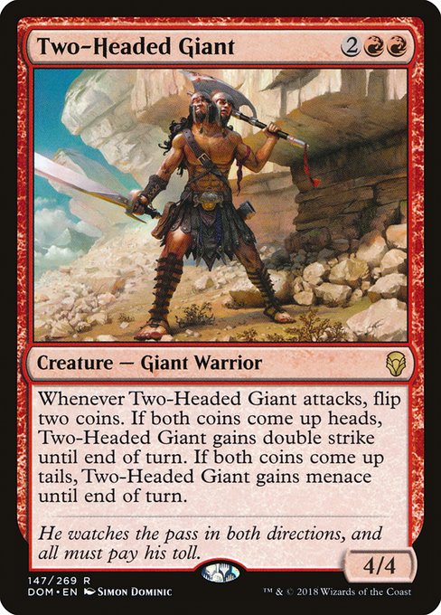 Dominaria - 147 - Two-Headed Giant - Rare - R - Non-foil