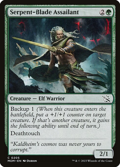 March of the Machine - 205 - Serpent-Blade Assailant - Common - G - Non-foil