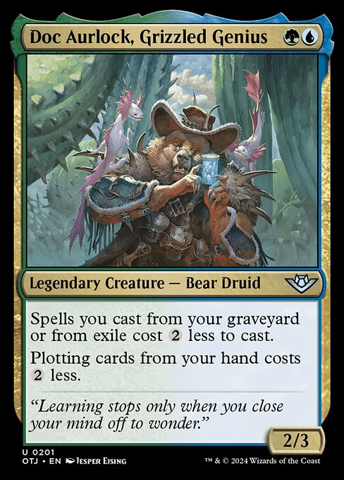 Outlaws of Thunder Junction - 201 - Doc Aurlock, Grizzled Genius - Uncommon - UG - Non-foil