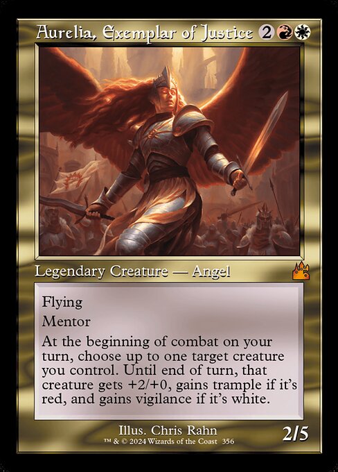 Ravnica Remastered - 356 - Aurelia, Exemplar of Justice - Mythic - WR - Foil