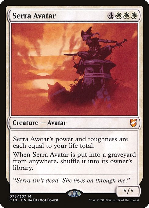 Commander 2018 - 73 - Serra Avatar - Mythic - W - Non-foil