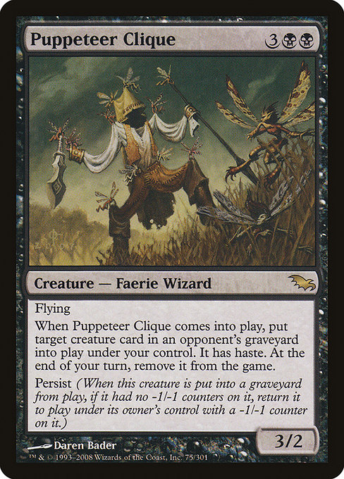 Shadowmoor - 75 - Puppeteer Clique - Rare - B - Non-foil