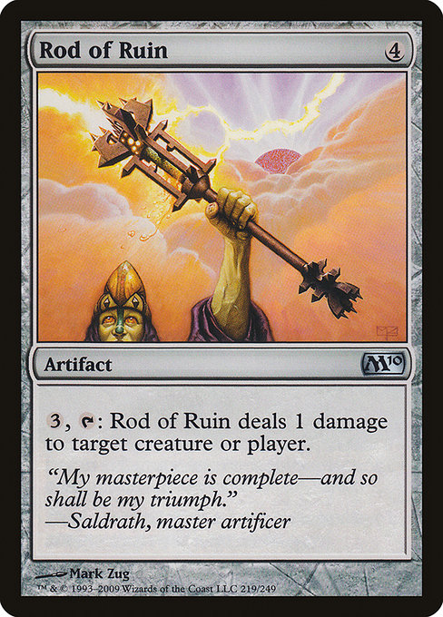 Magic 2010 - 219 - Rod of Ruin - Uncommon - C - Non-foil