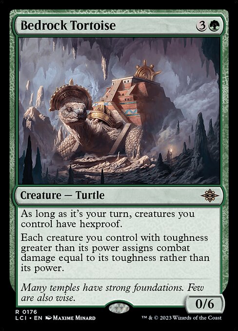The Lost Caverns of Ixalan - 176 - Bedrock Tortoise - Rare - G - Non-foil