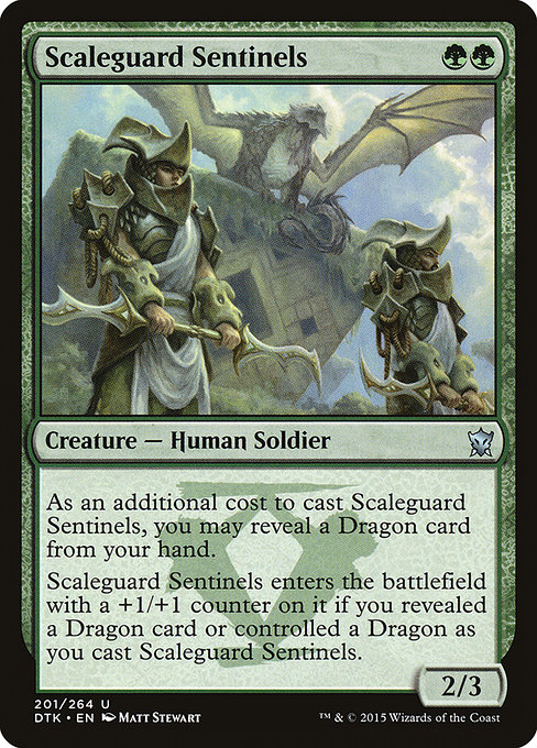 Dragons of Tarkir - 201 - Scaleguard Sentinels - Uncommon - G - Non-foil