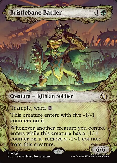 Lorwyn Eclipsed - 325 - Bristlebane Battler - Rare - G - Non-foil
