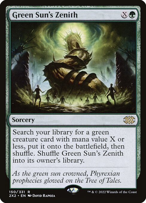 Double Masters 2022 - 150 - Green Sun's Zenith - Rare - G - Non-foil