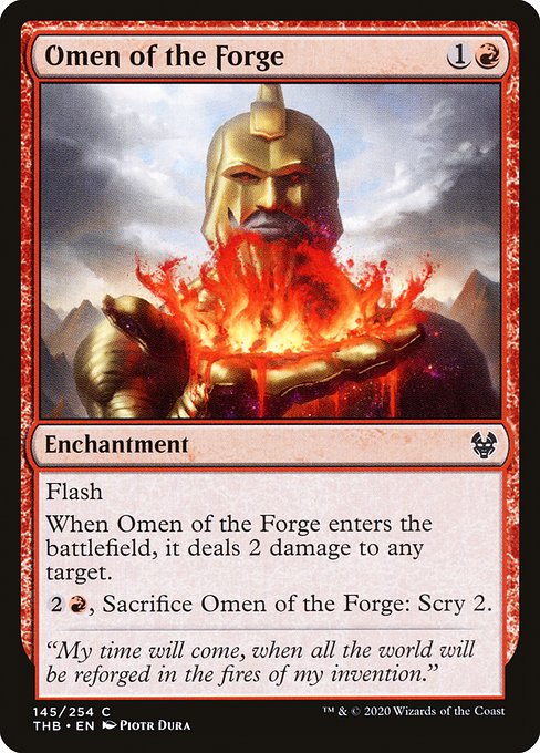 Theros Beyond Death - 145 - Omen of the Forge - Common - R - Non-foil