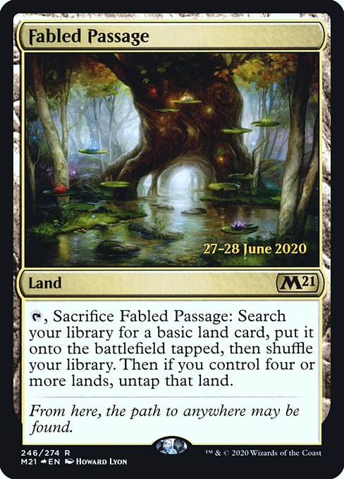 Core Set 2021 Promos - 246s - Fabled Passage - Rare - C - Foil - Datestamped Promo
