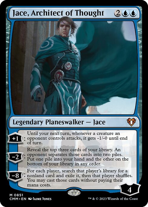 Commander Masters - 851 - Jace, Architect of Thought - Mythic - U - Non-foil