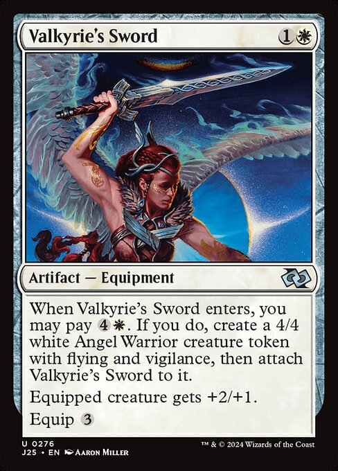 Foundations Jumpstart - 276 - Valkyrie's Sword - Uncommon - W - Non-foil