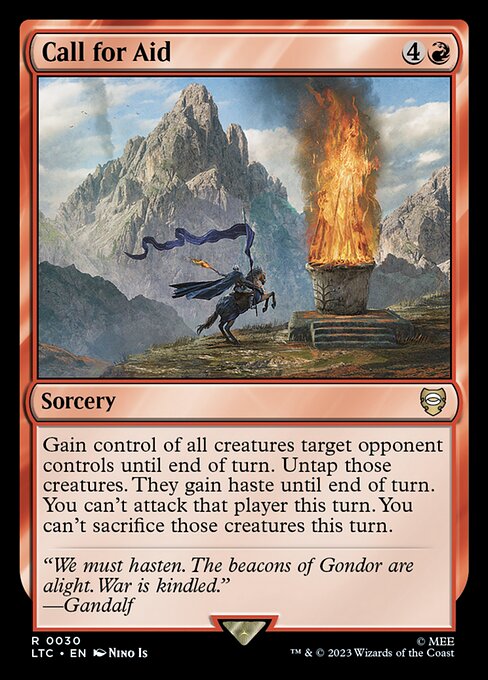 Tales of Middle-earth Commander - 30 - Call for Aid - Rare - R - Non-foil