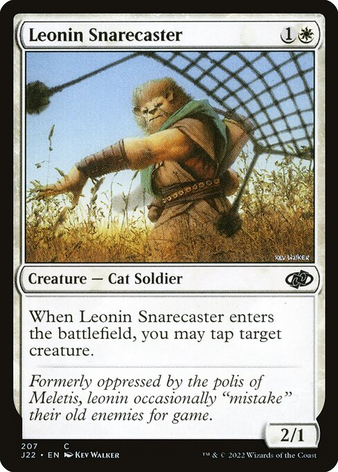 Jumpstart 2022 - 207 - Leonin Snarecaster - Common - W - Non-foil