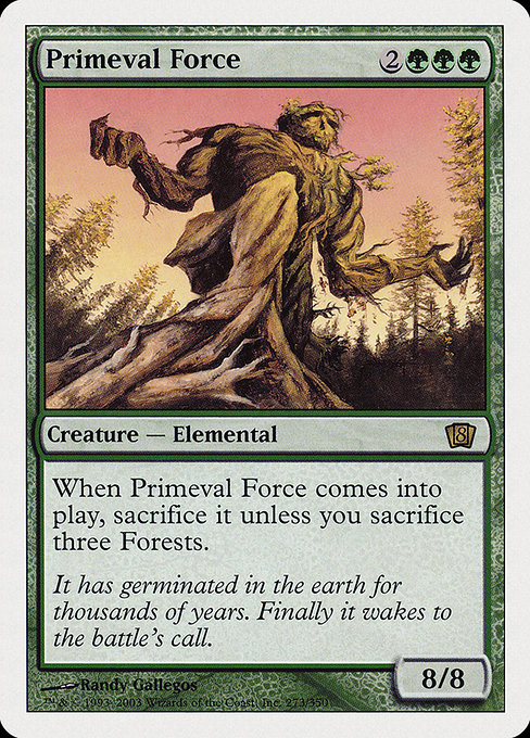 Eighth Edition - 273 - Primeval Force - Rare - G - Non-foil