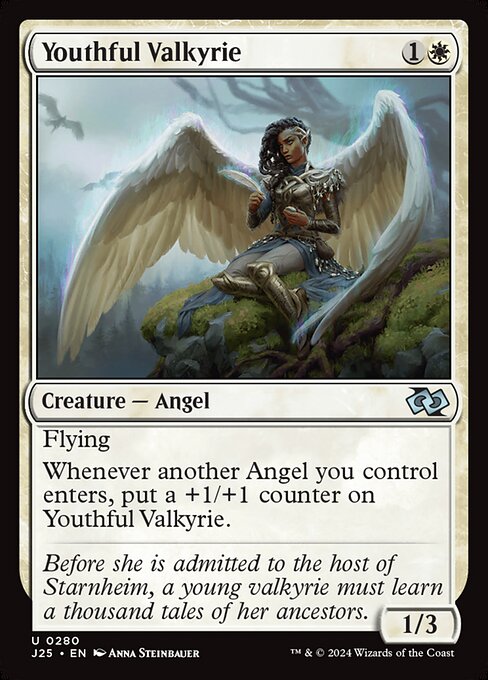 Foundations Jumpstart - 280 - Youthful Valkyrie - Uncommon - W - Non-foil